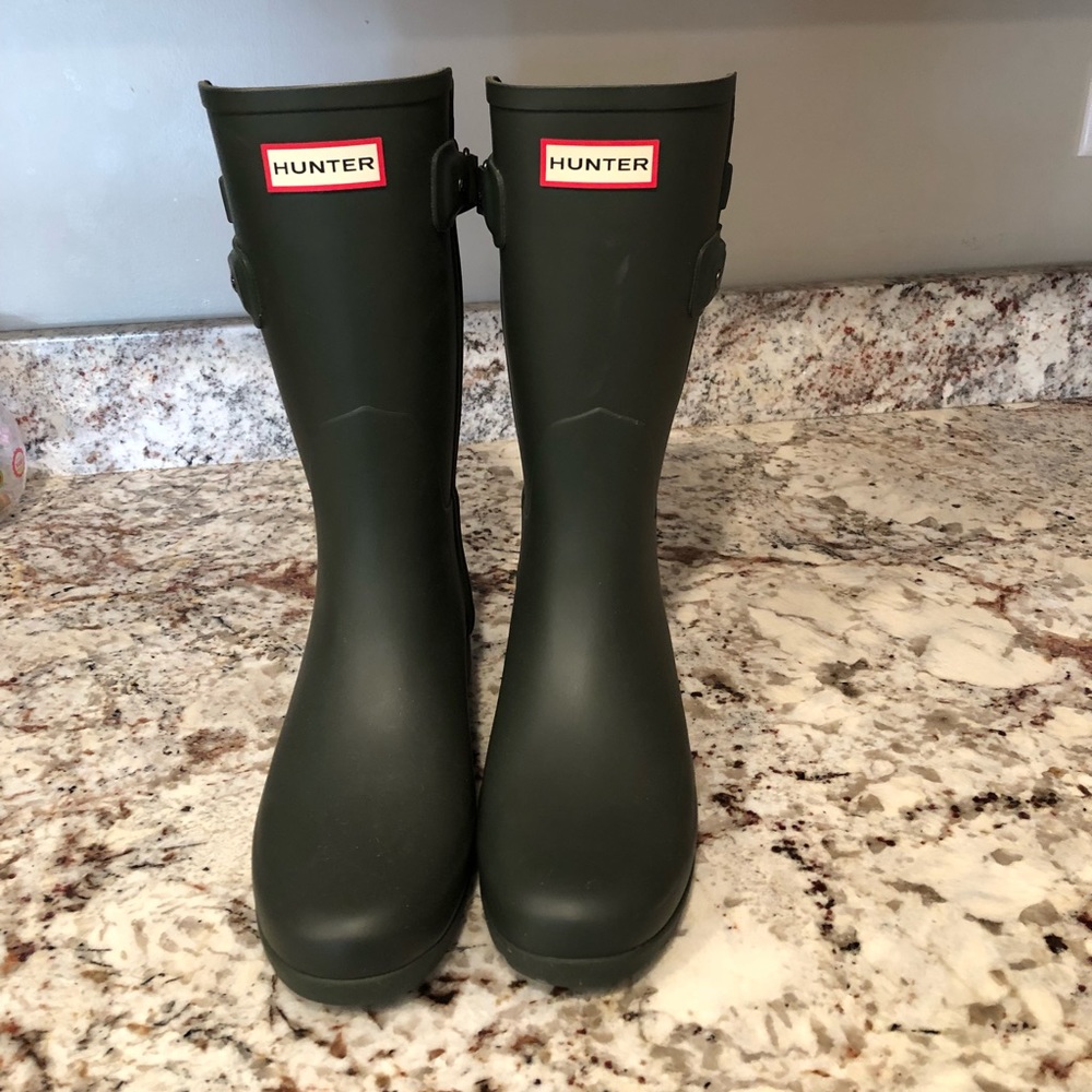 Hunter refined short rain boots